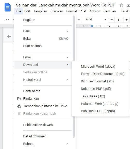 Cara Mudah Ubah Word ke PDF Lengkap Cepat - LKomBis