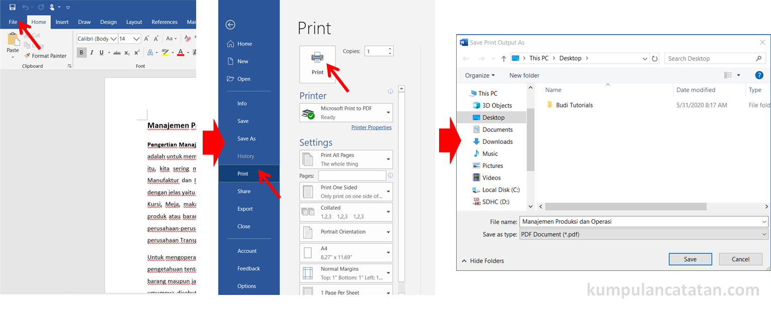 Ternyata Sangat Mudah Ini 5 Cara Mengubah Data Microsoft Word ke PDF Tanpa Aplikasi Tambahan
