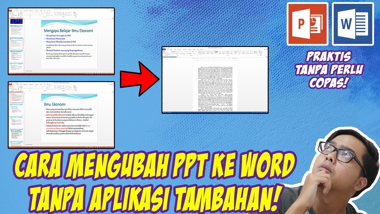 Mengubah Presentasi PowerPoint PPT Menjadi Dokumen Word 2010 Panduan