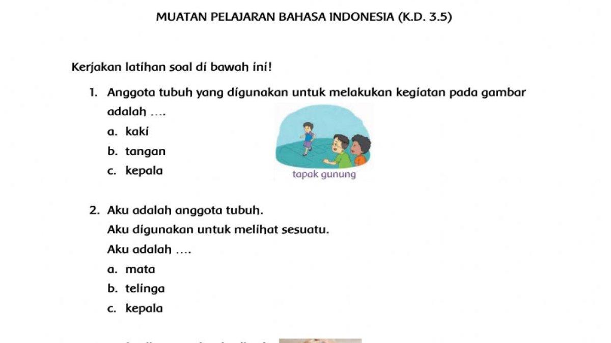 5 Contoh Soal Bahasa Indonesia Kelas 4 Indahnya Kebersamaan yang Wajib Dikuasai Siswa