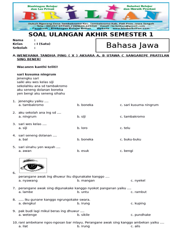 Persiapan Cerdas Menghadapi Ujian Akhir Semester Ganjil Kelas 2 SD