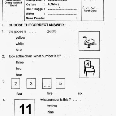 Download Soal Bahasa Inggris SD Kelas 4 Numbers yang Wajib Dimiliki Orang Tua