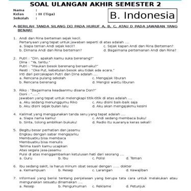 Kumpulan Soal Bahasa Indonesia SD Kelas 3 Semester 2: 30 Jawaban Essay Terbaru yang Wajib Dipelajari Sebelum Ujian
