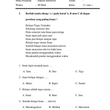 Rahasia Terungkap Kumpulan Soal Bahasa Indonesia Semester 1 Kelas 10 Bab 3 yang Wajib Kamu Kuasai