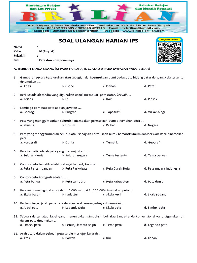 Akhirnya Terungkap 7 Soal Akhir Semester 2 IPS Kelas 4 SD yang Wajib Dikuasai Siswa Sebelum Ujian