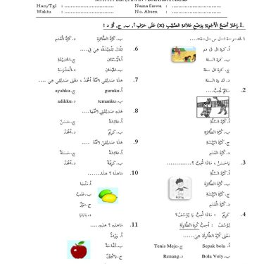 Akhirnya Terungkap Kumpulan Soal Bahasa Arab Kelas 3 MI Semester 1 yang Sering Muncul di Ujian
