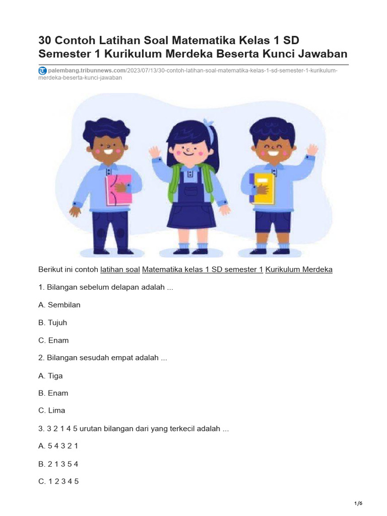 Rahasia Menguasai contoh latihan soal tematik 2 kelas 1semeter 1 2019 Sebelum Ujian!