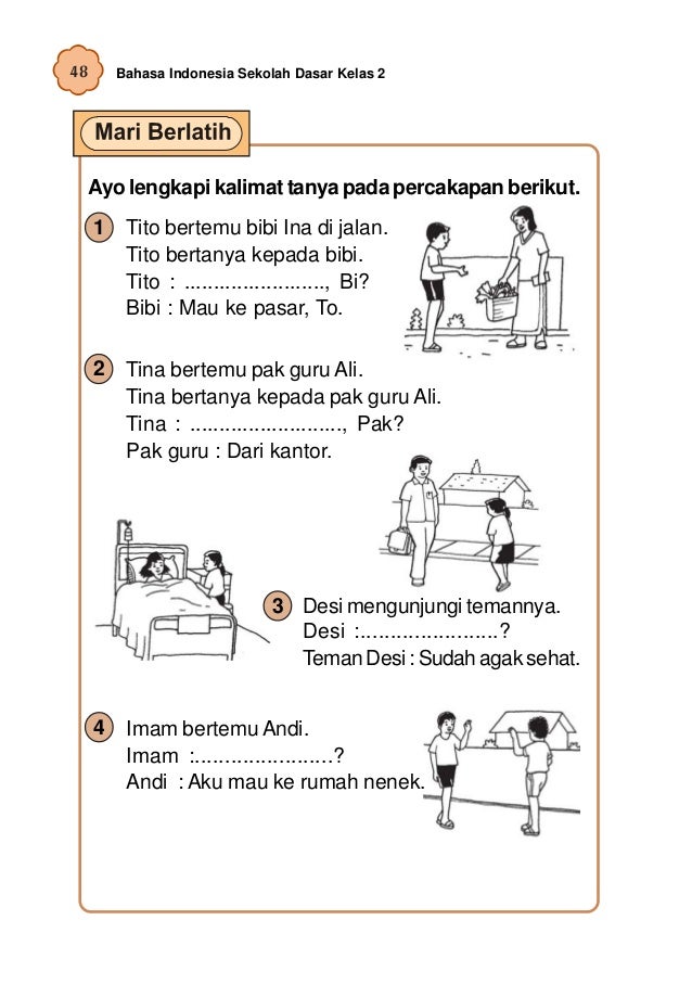 32 Latihan Soal Bahasa Indonesia Kelas 3 Sd Semester 1 - Soal Jawaban