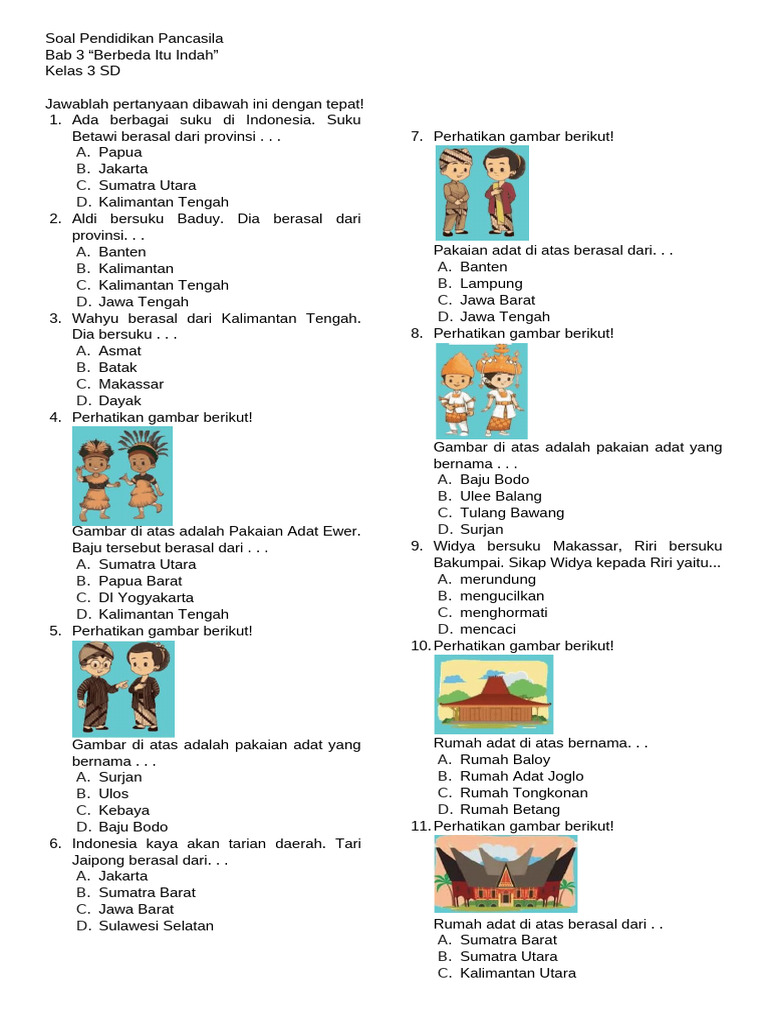 Ternyata Ini Bocoran Soal PPKN Tentang Pancasila Kelas 3 SD Agar Nilai Anak Maksimal